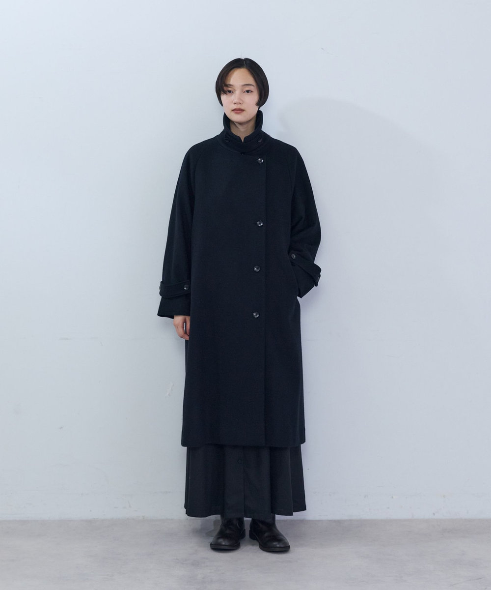 ADIEU TRISTESSE ウールロングコート ブラック