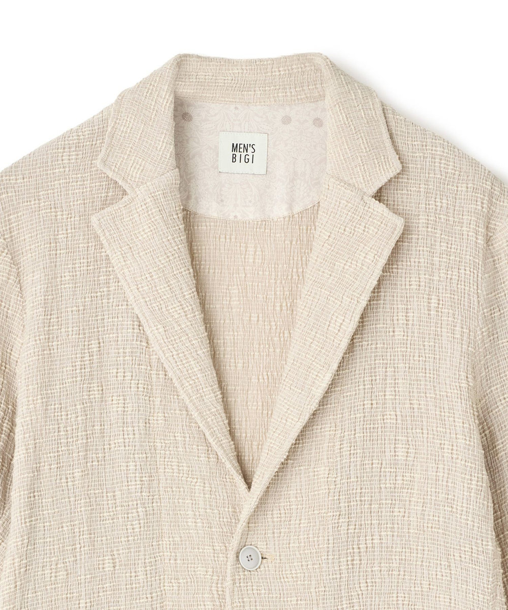 MEN'S BIGI スラブカールマイヤー 2Bジャケット ベージュ