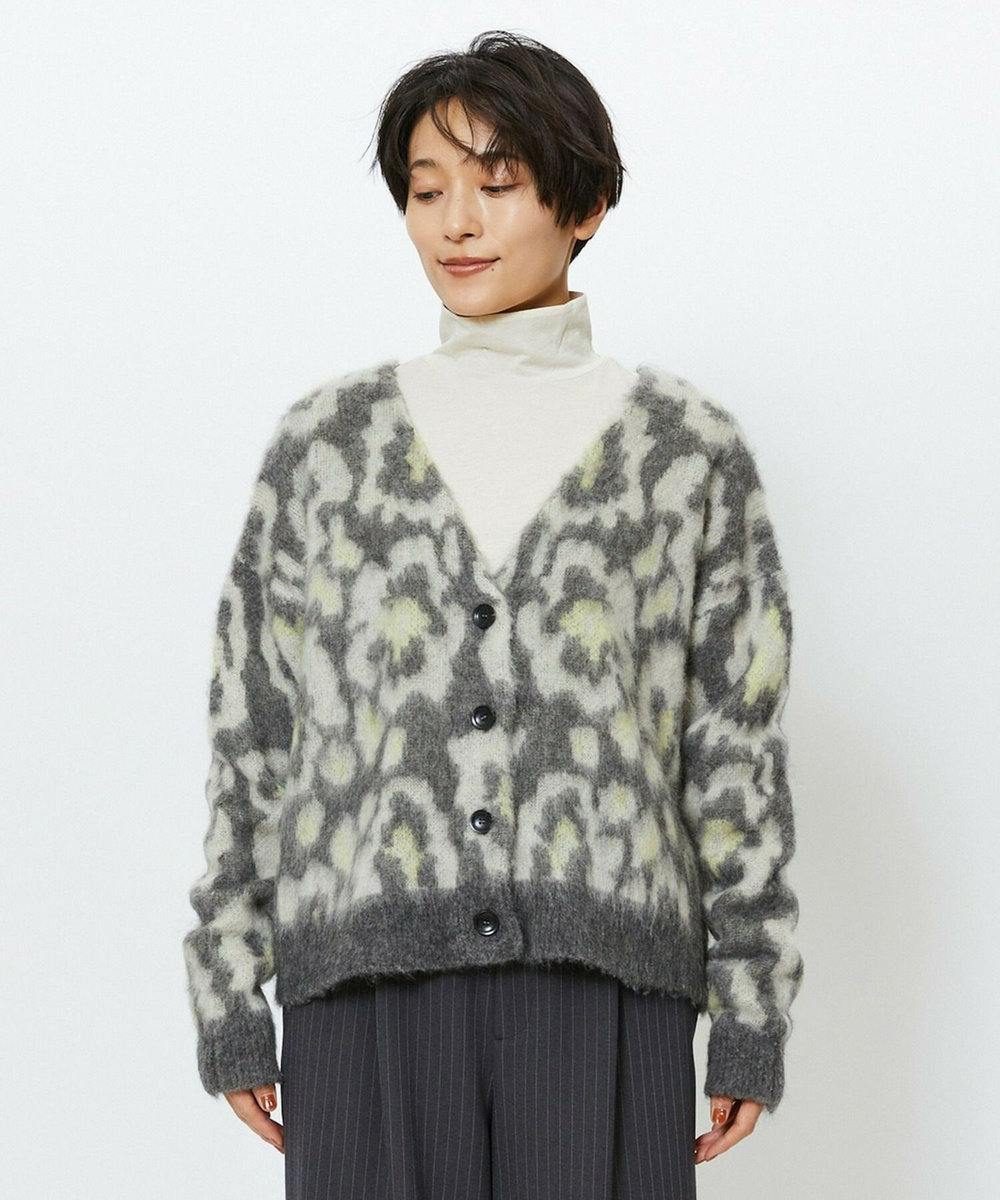 feerique feerique シャギーJQカーディガン ブラック