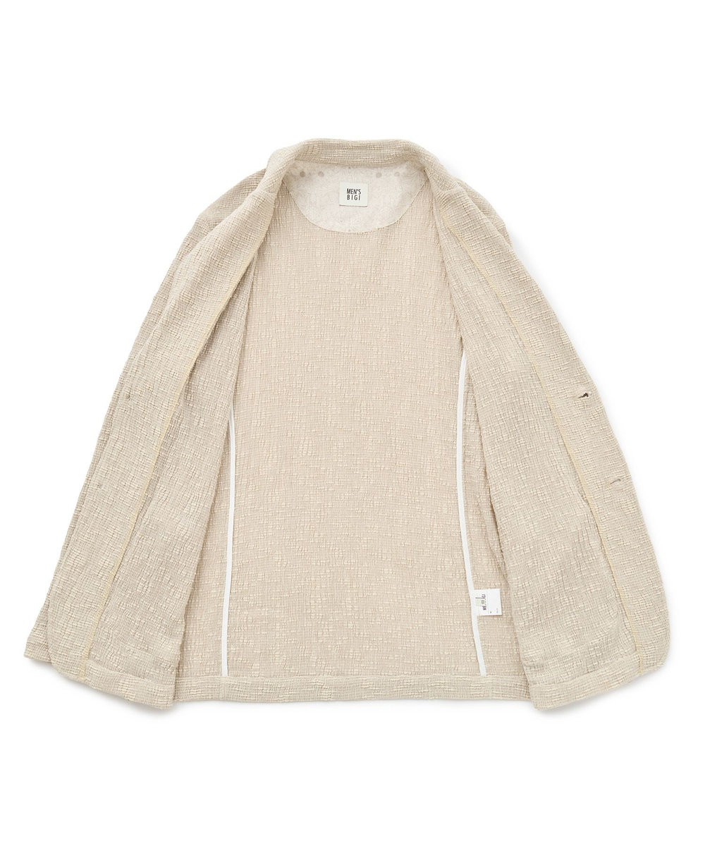 MEN'S BIGI スラブカールマイヤー 2Bジャケット ベージュ