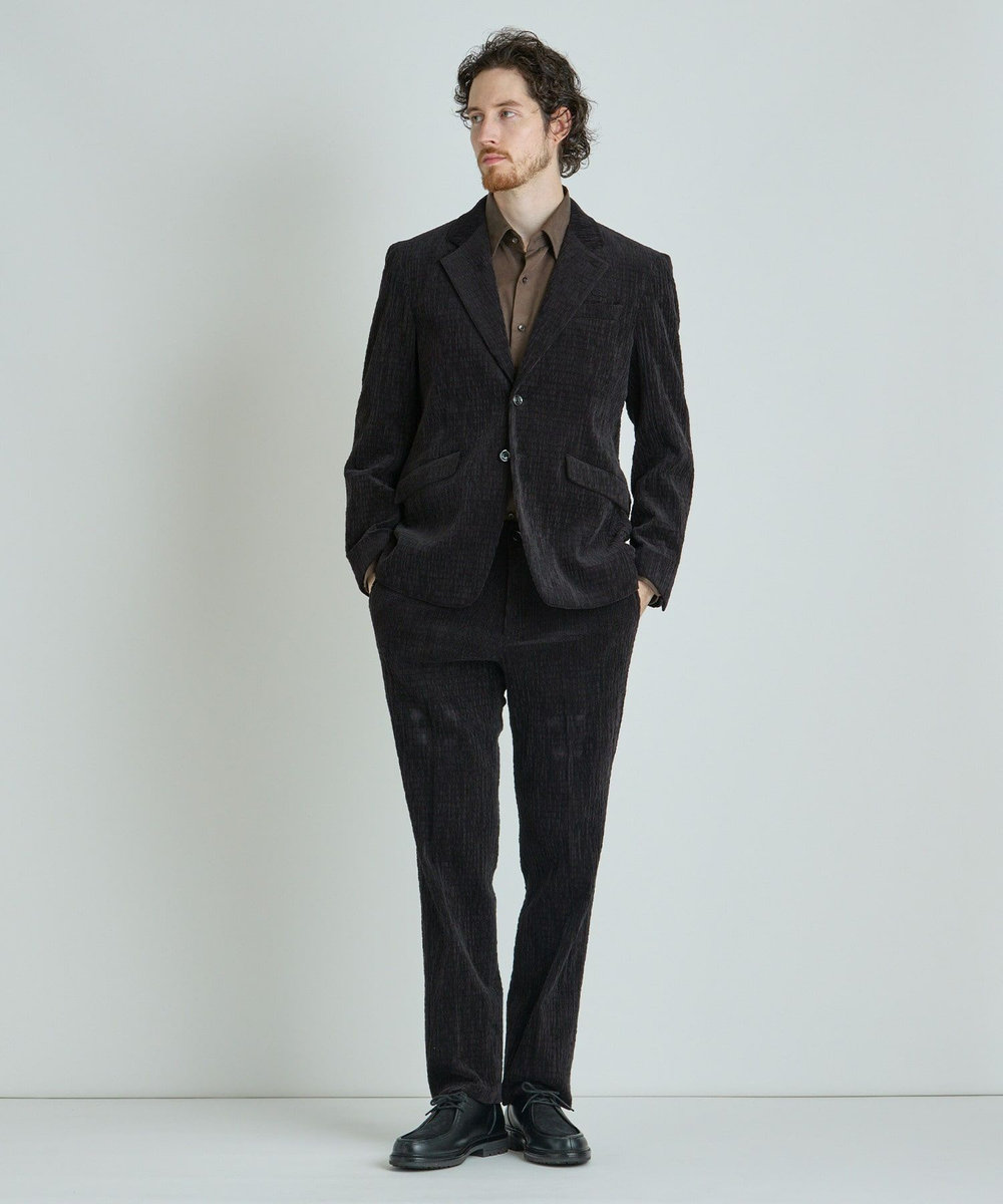 MEN'S BIGI シャーリングコーデュロイパンツ＜ストレッチ＞ ブラック