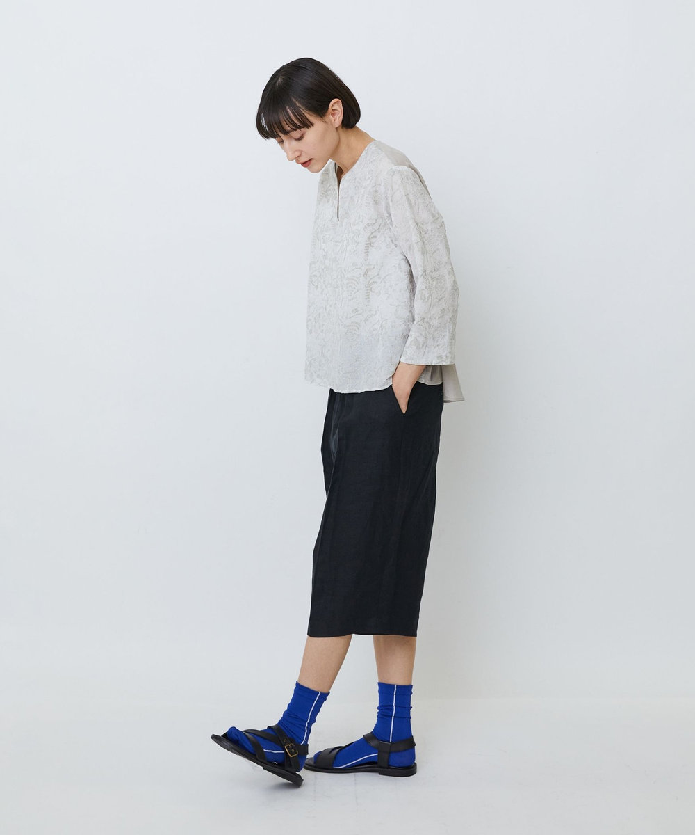 LOISIR 【アーティストコラボ】LOISIR×TORANEKOBONBON エンブロイダリーブラウス ベージュ系その他