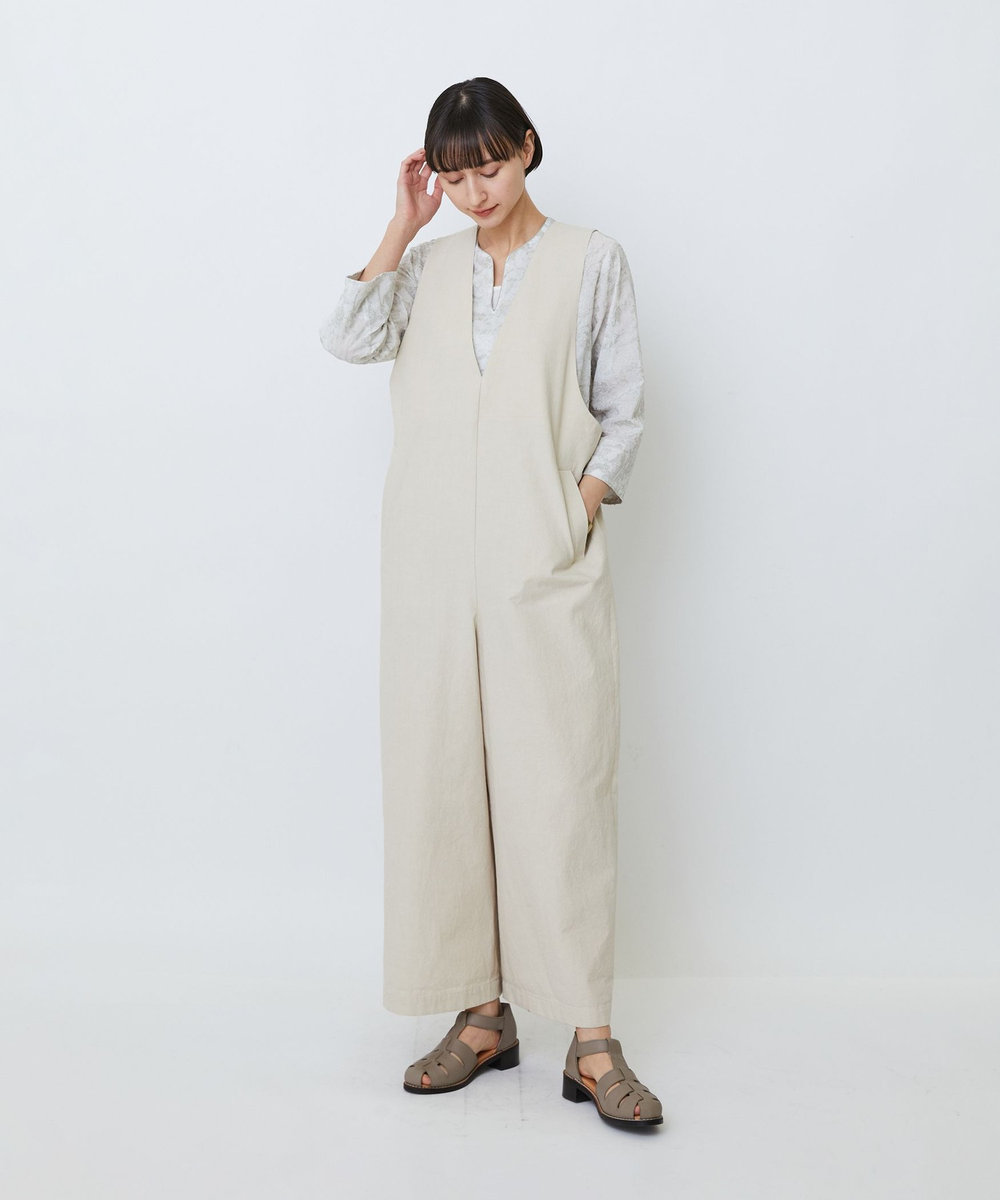 LOISIR 【アーティストコラボ】LOISIR×TORANEKOBONBON エンブロイダリーブラウス ベージュ系その他