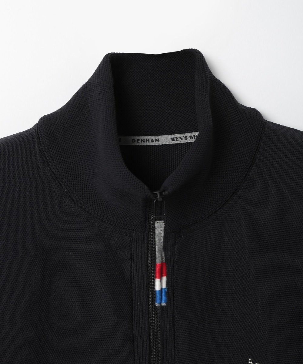 MEN'S BIGI 【DENHAM×MENS BIGI】スタンドニットジップブルゾン ブラック