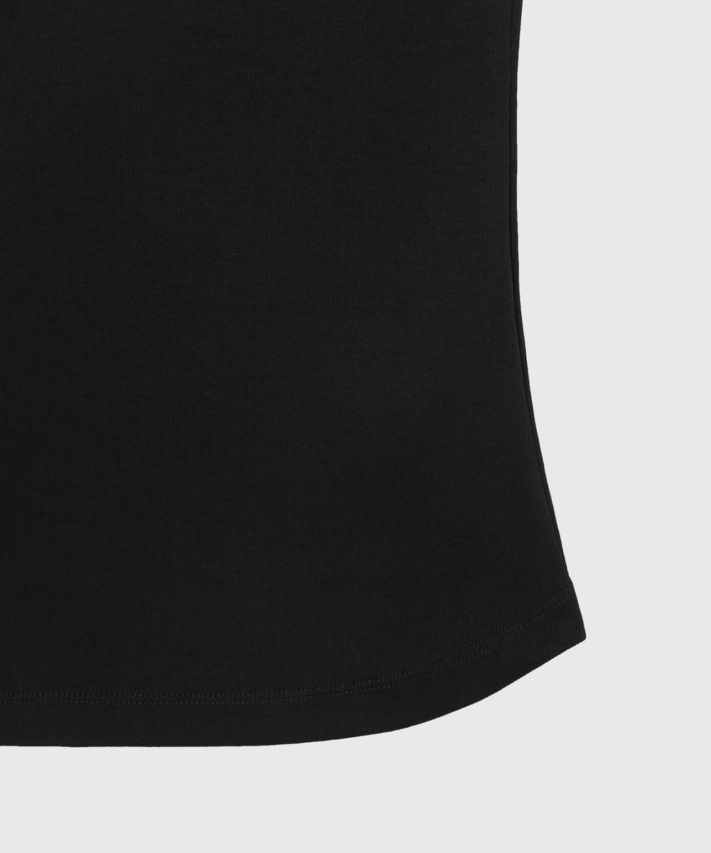DÉPAREILLÉ SPANDEX JERSEY BARE TOP / スパンデックスジャージーベアトップ ブラック