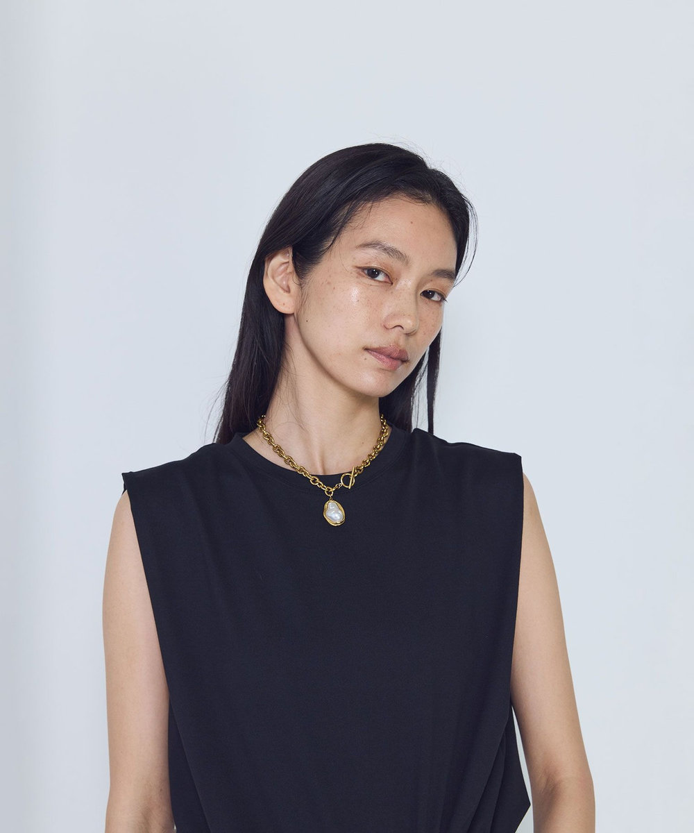1er Arrondissement ＜MERAKI（メラキ）＞オーバルパールネックレス ゴールド