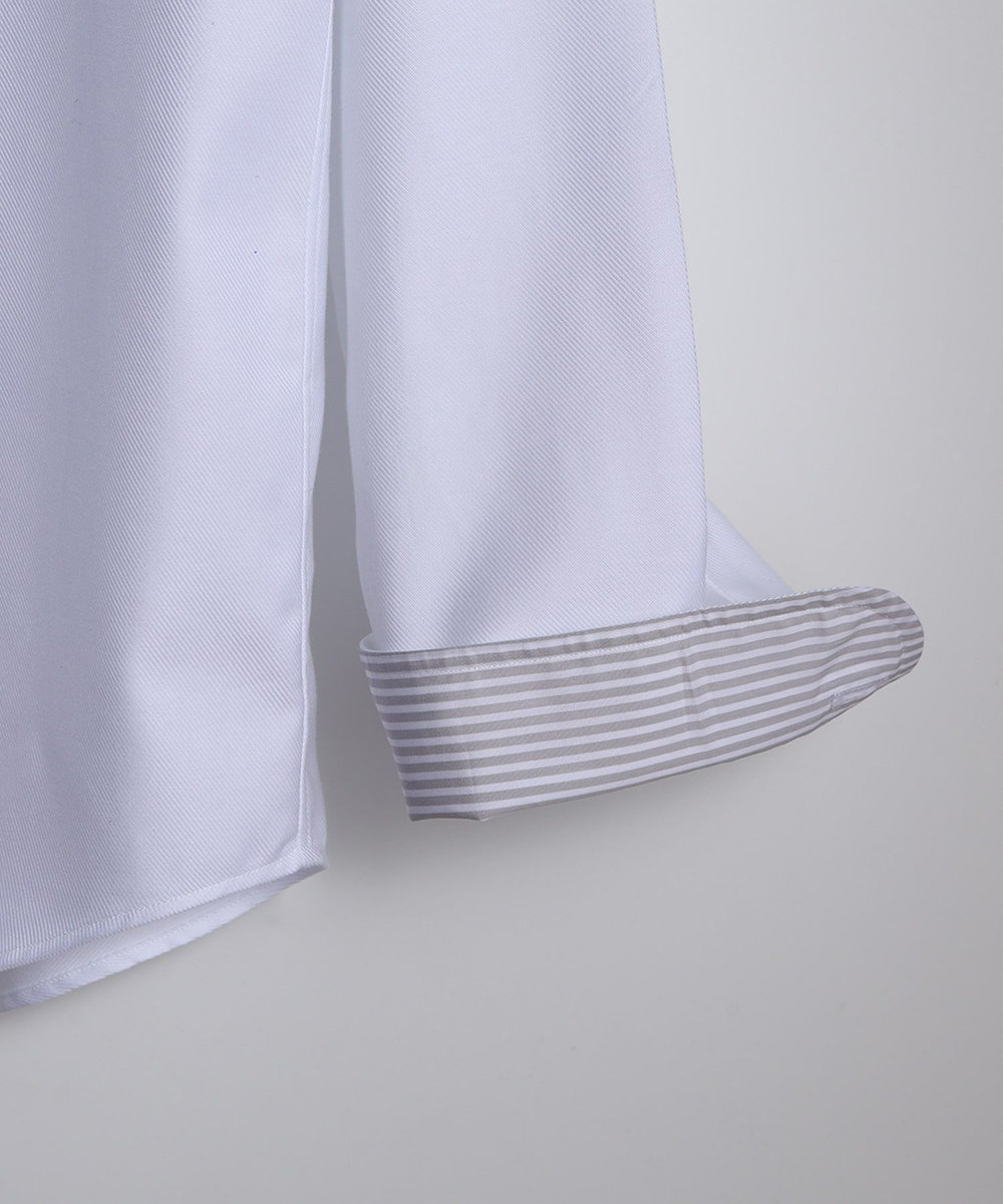 MEN'S BIGI 【ACTIVE TAILOR/アクティブテイラー】コットンツイルドレスシャツ＜イージーケア＞ ホワイト