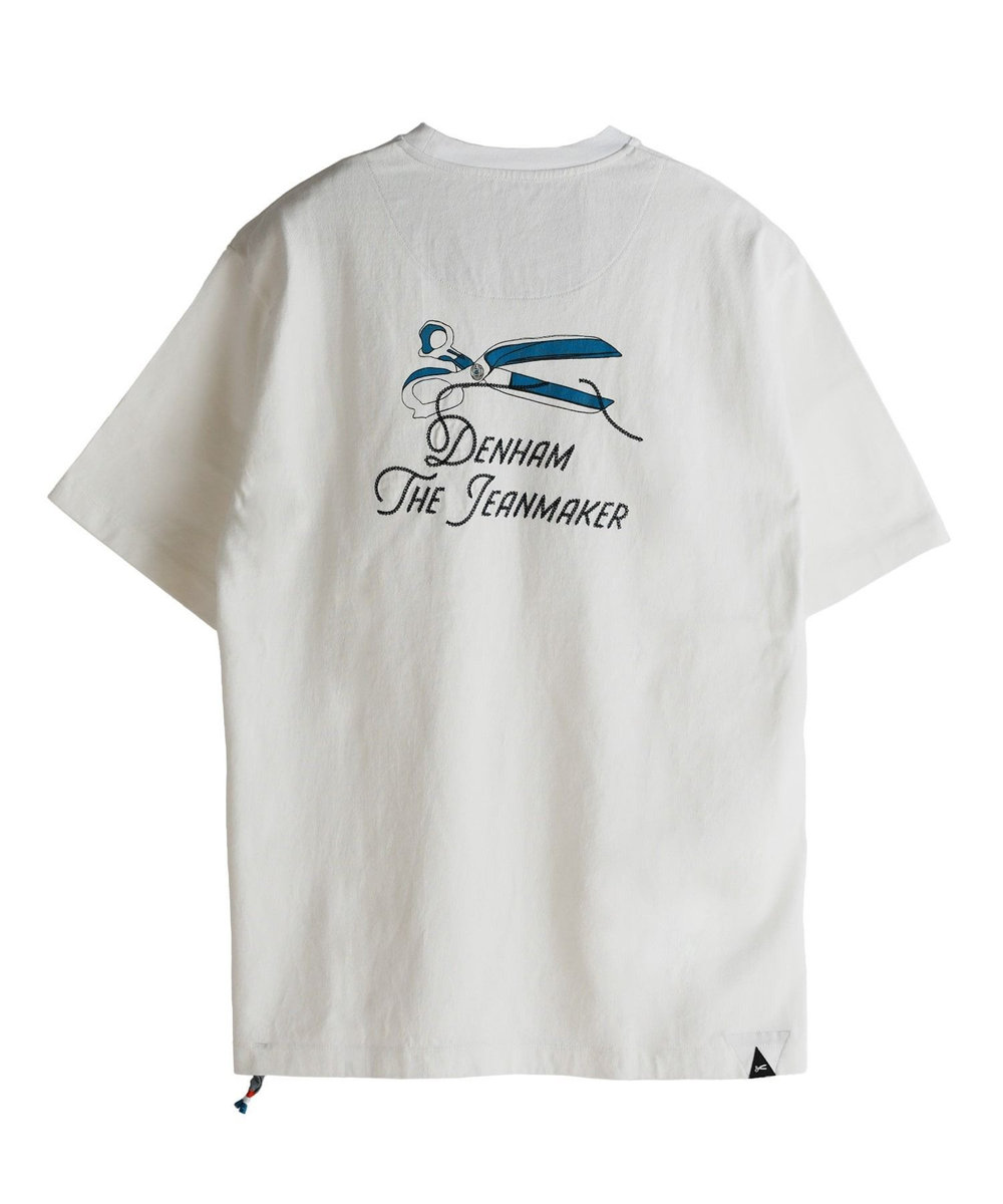 MEN'S BIGI 【DENHAM/デンハム】別注 バックプリントTEE ホワイト