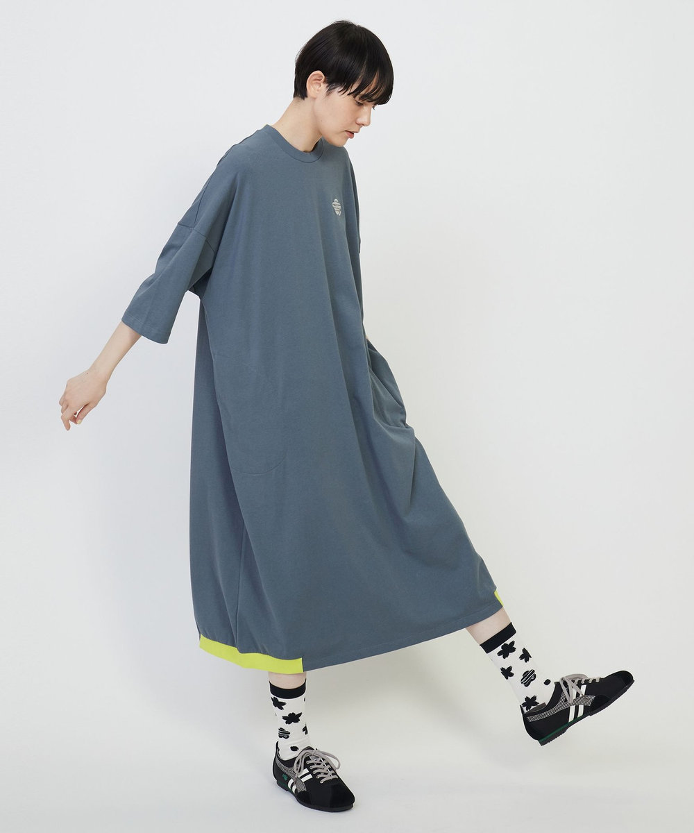 FRAPBOIS カットワンピQ/S ワンピース グレー