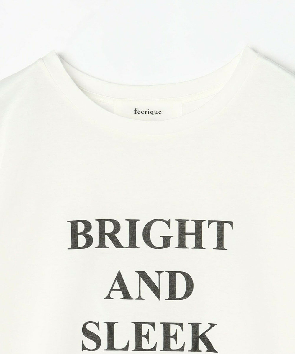 feerique Lサイズ（大きいサイズ） 【大きいサイズ】コットン天竺Tシャツ オフホワイト