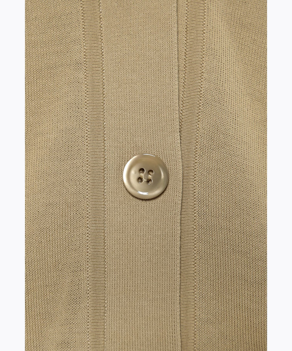 DÉPAREILLÉ COTTON V NECK CARDIGAN / コットンVネックカーディガン ベージュ