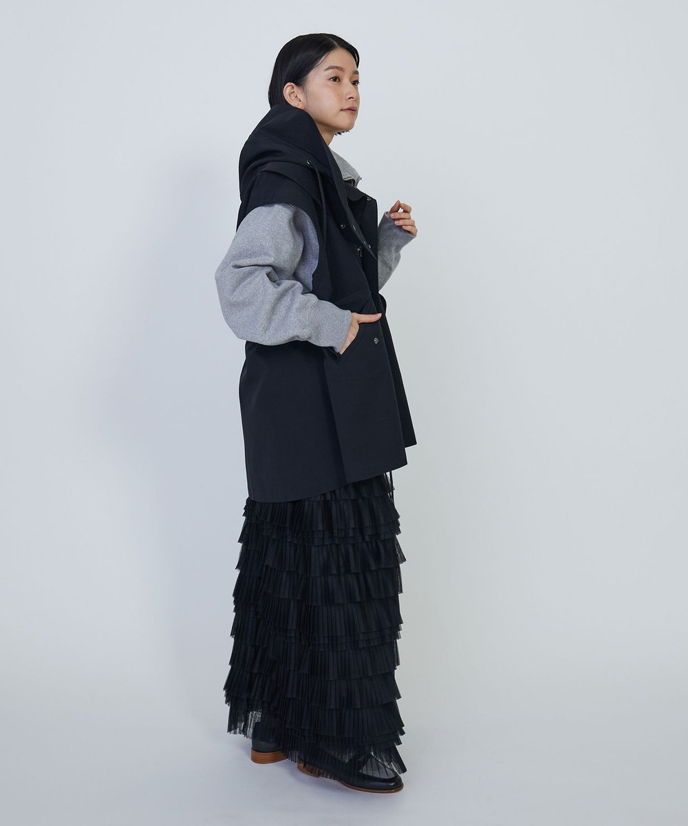 1er Arrondissement ＜VACHEMENT×1er Arrondissement＞シェルタフタモッズベスト ネイビー