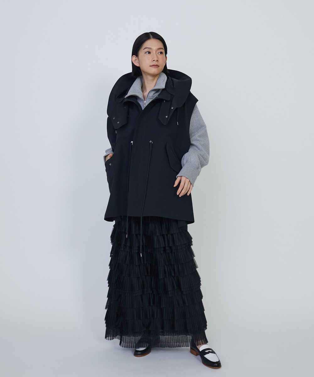 1er Arrondissement ＜VACHEMENT×1er Arrondissement＞シェルタフタモッズベスト ネイビー