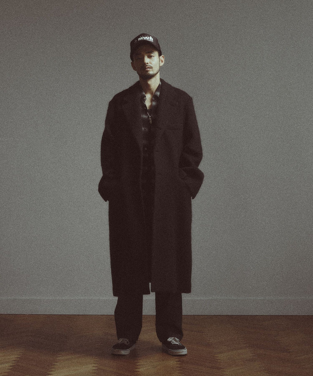 MEN'S BIGI 【BASED ON MEN'S BIGI HERITAGE】シングルチェスターコート ブラック