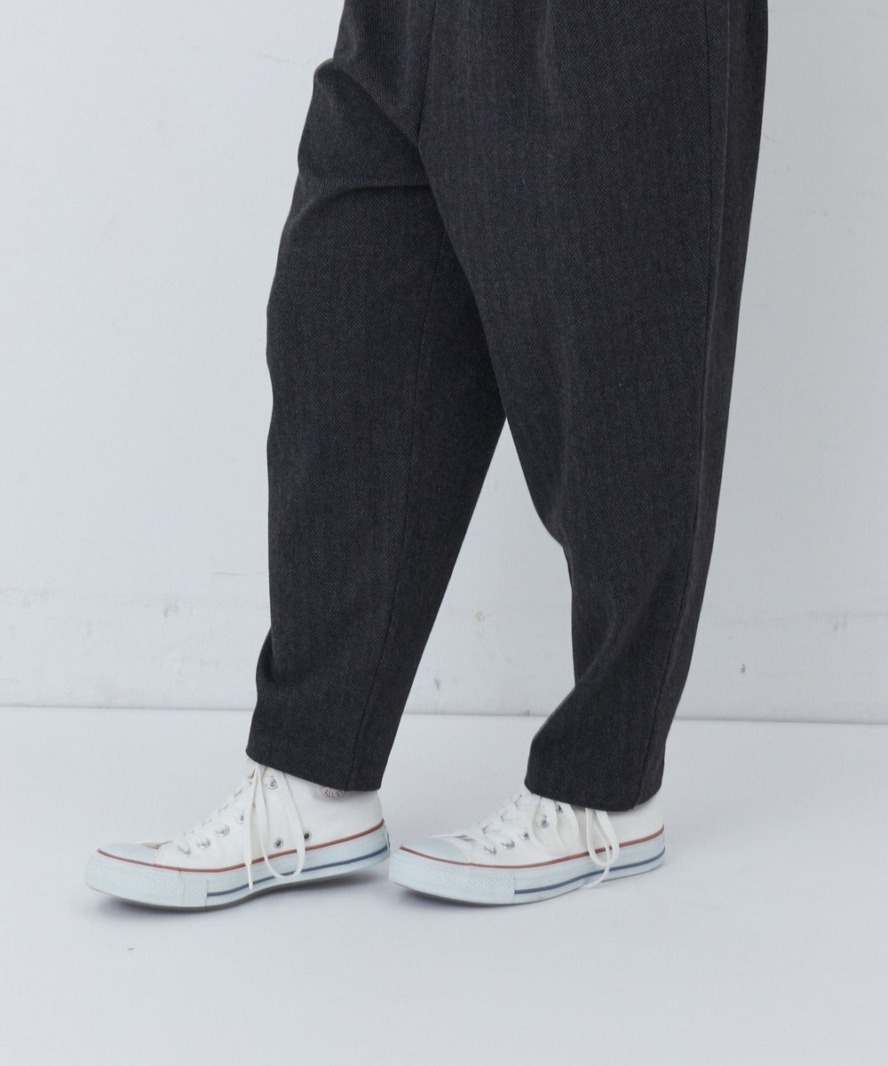 congés payés ADIEU TRISTESSE ポンチタックパンツ ダークブラウン