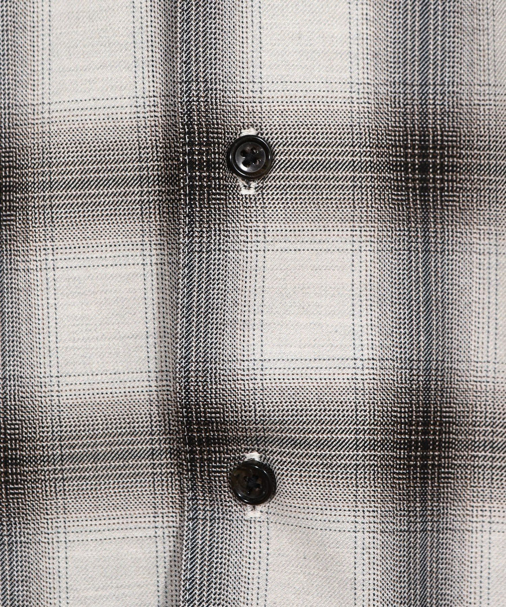 MEN'S BIGI ダブルポケットオンブレーチェックシャツ＜ストレッチ＞ ベージュ系その他