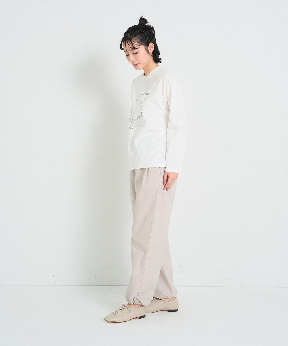 congés payés ADIEU TRISTESSE ichiro yamaguchi.長袖Tシャツ ホワイト