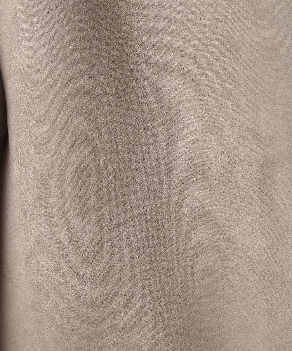 MEN'S BIGI テックレザームートンパーカー ベージュ