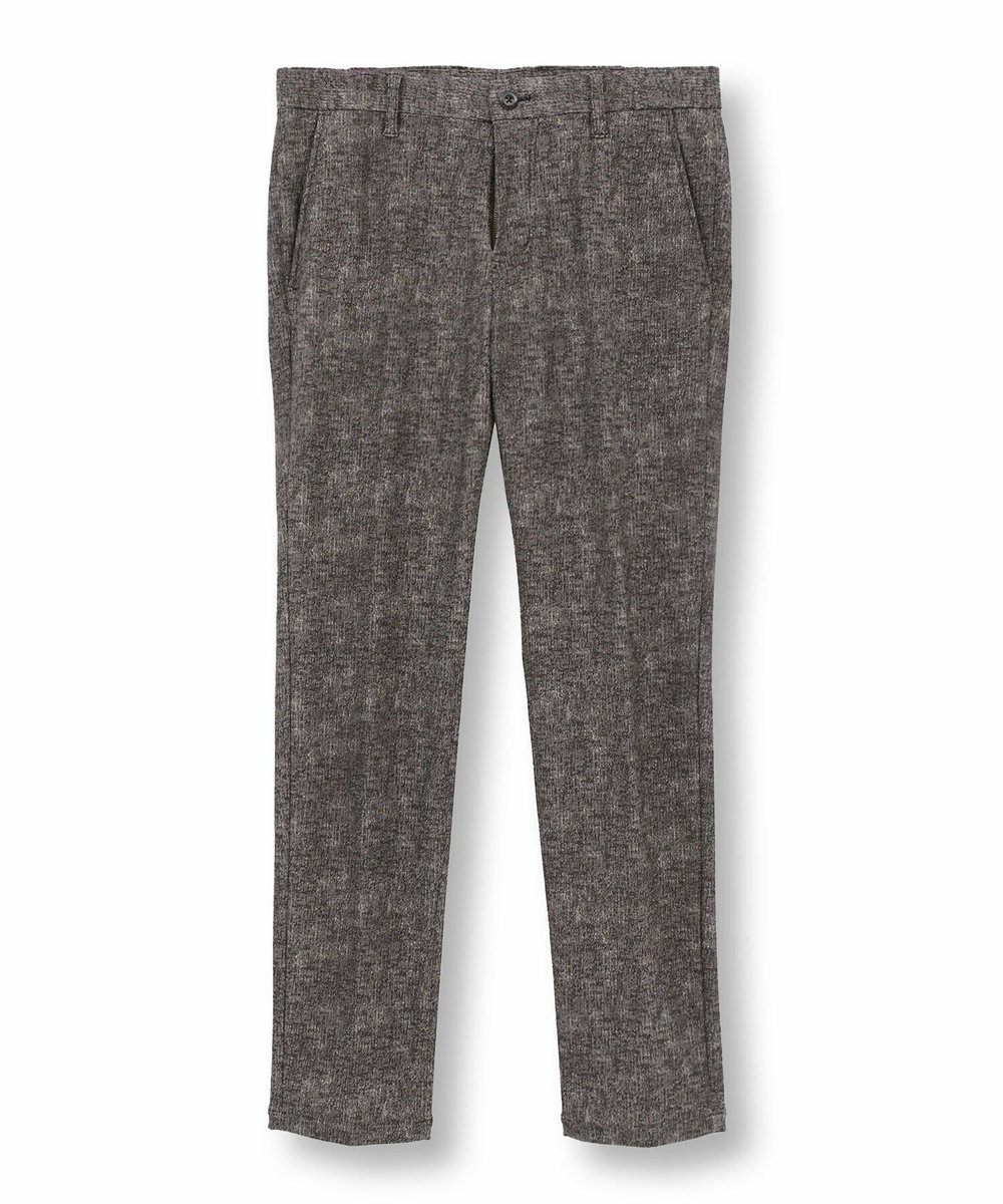 MEN'S BIGI 【ACTIVE TAILOR/アクティブテイラー】ヒートパフォーマーツイード調プリントスラックスパンツ ブラウン