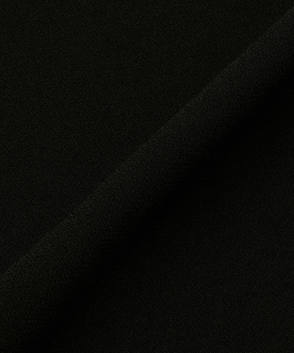 L'EQUIPE Lサイズ（大きいサイズ） 【大きいサイズ】バックサテンAラインスカート ブラック