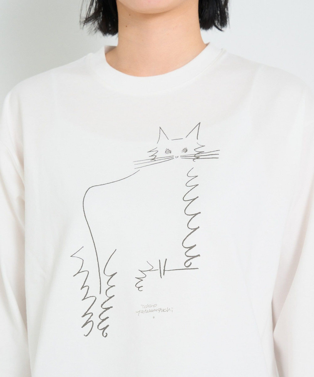 congés payés ADIEU TRISTESSE ichiro yamaguchi.長袖Tシャツ ホワイト