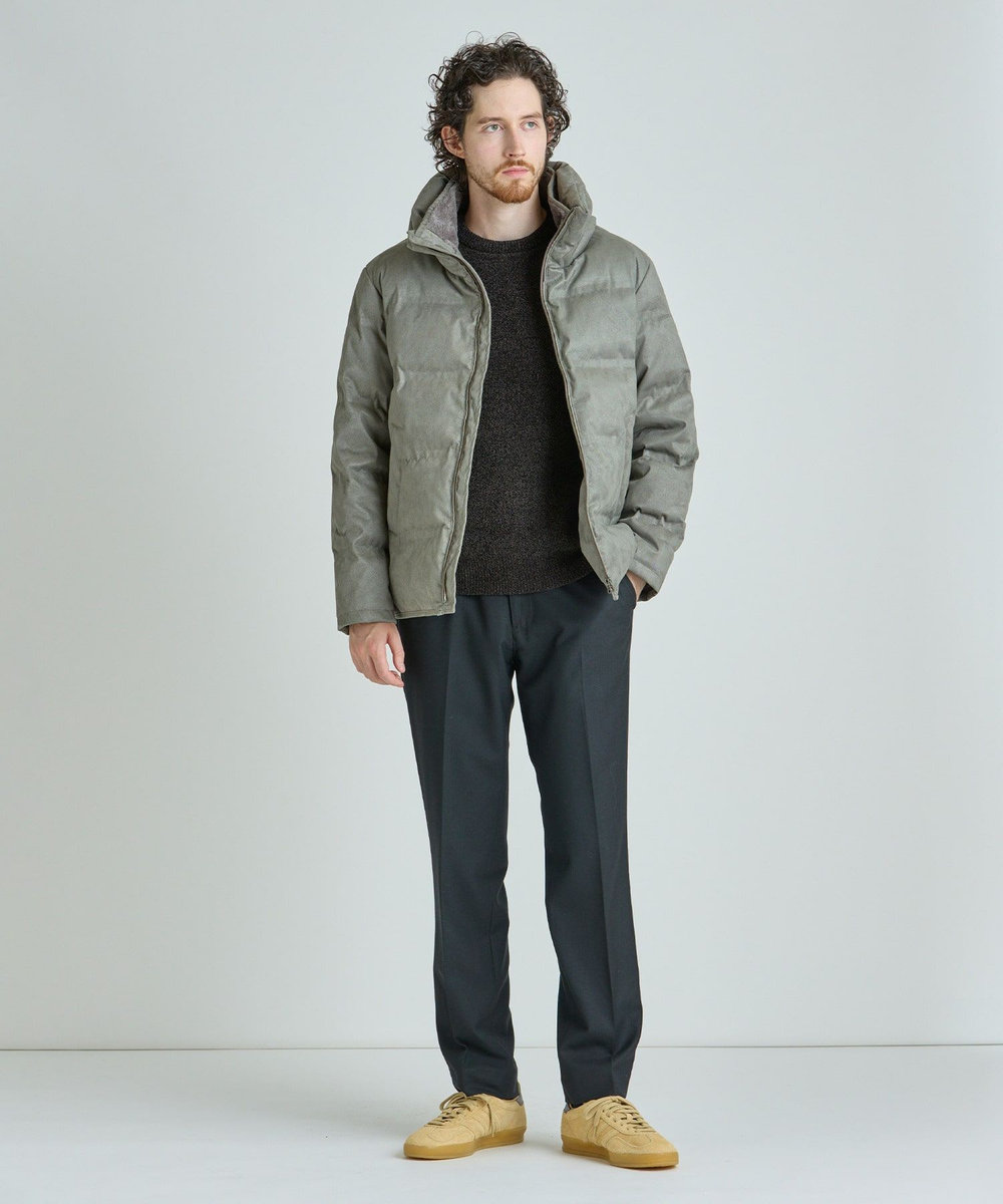 MEN'S BIGI メランジ調モールニット ブラック系その他