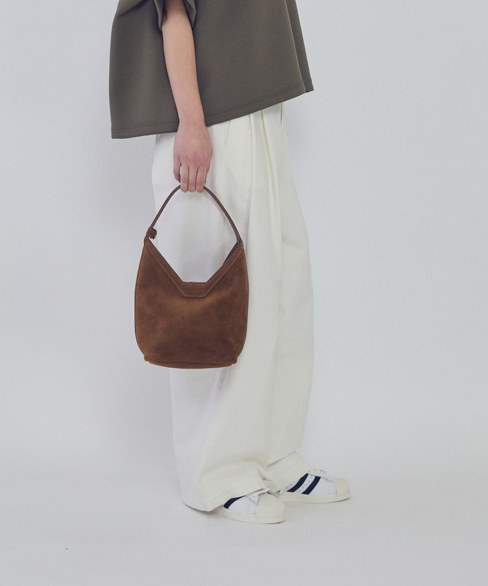 1er Arrondissement ダッククロスカーブパンツ オフホワイト