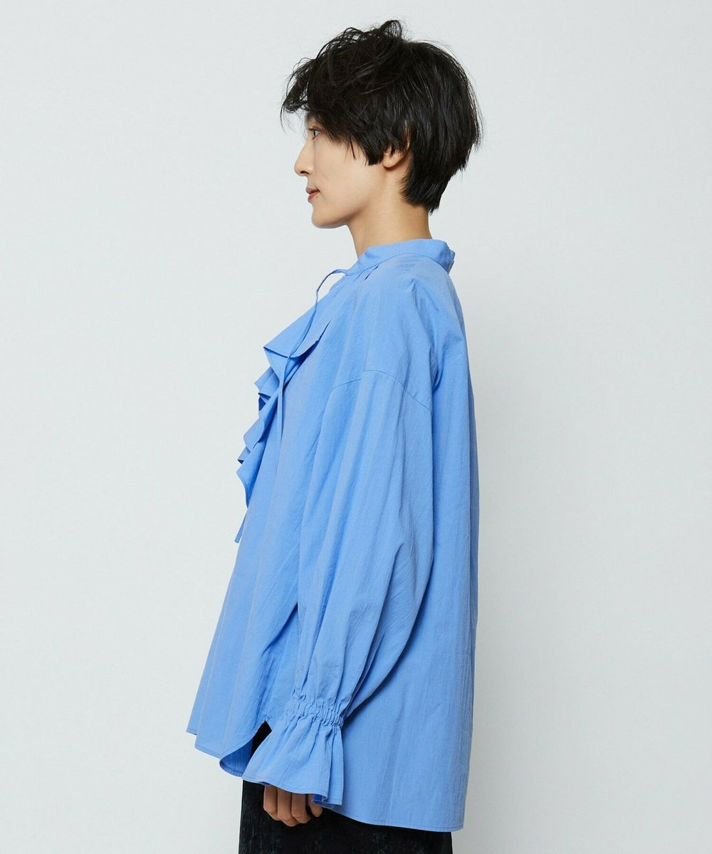 feerique feerique コードボイルラッセルブラウス ブルー