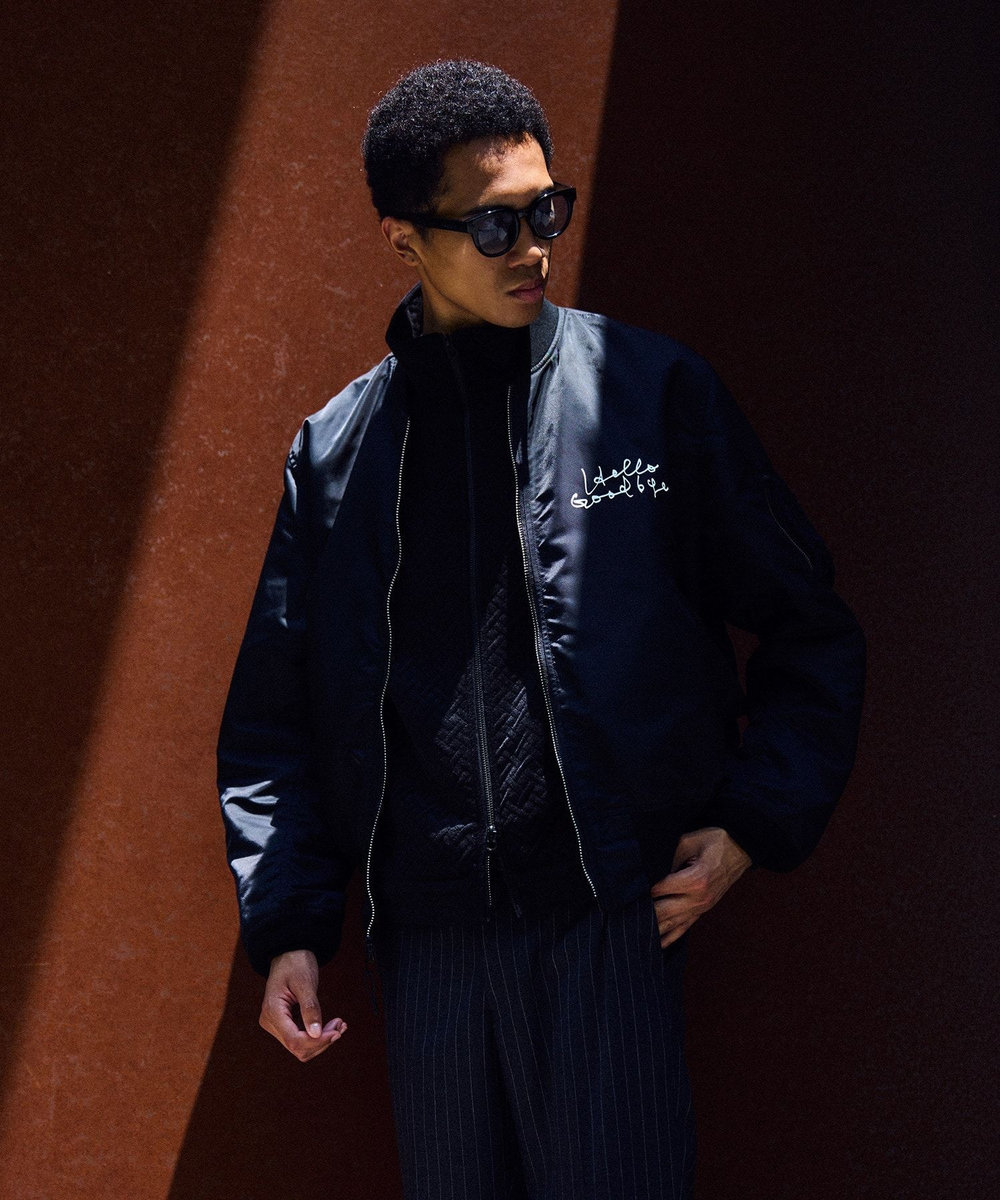 MEN'S BIGI 【TODAY edition x VALLEY APPAREL】グラフィックプリントL-2Bブルゾン ブラック