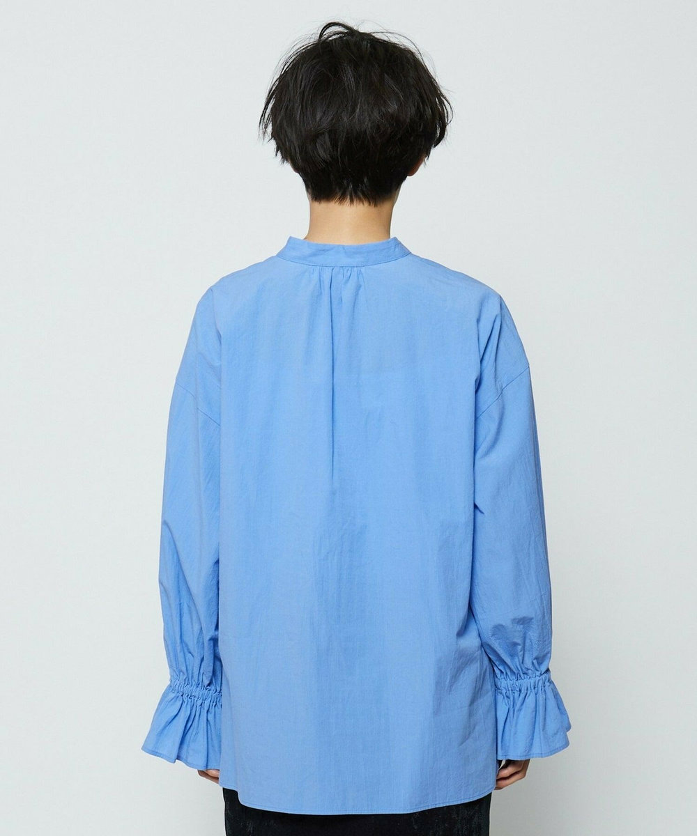 feerique feerique コードボイルラッセルブラウス ブルー
