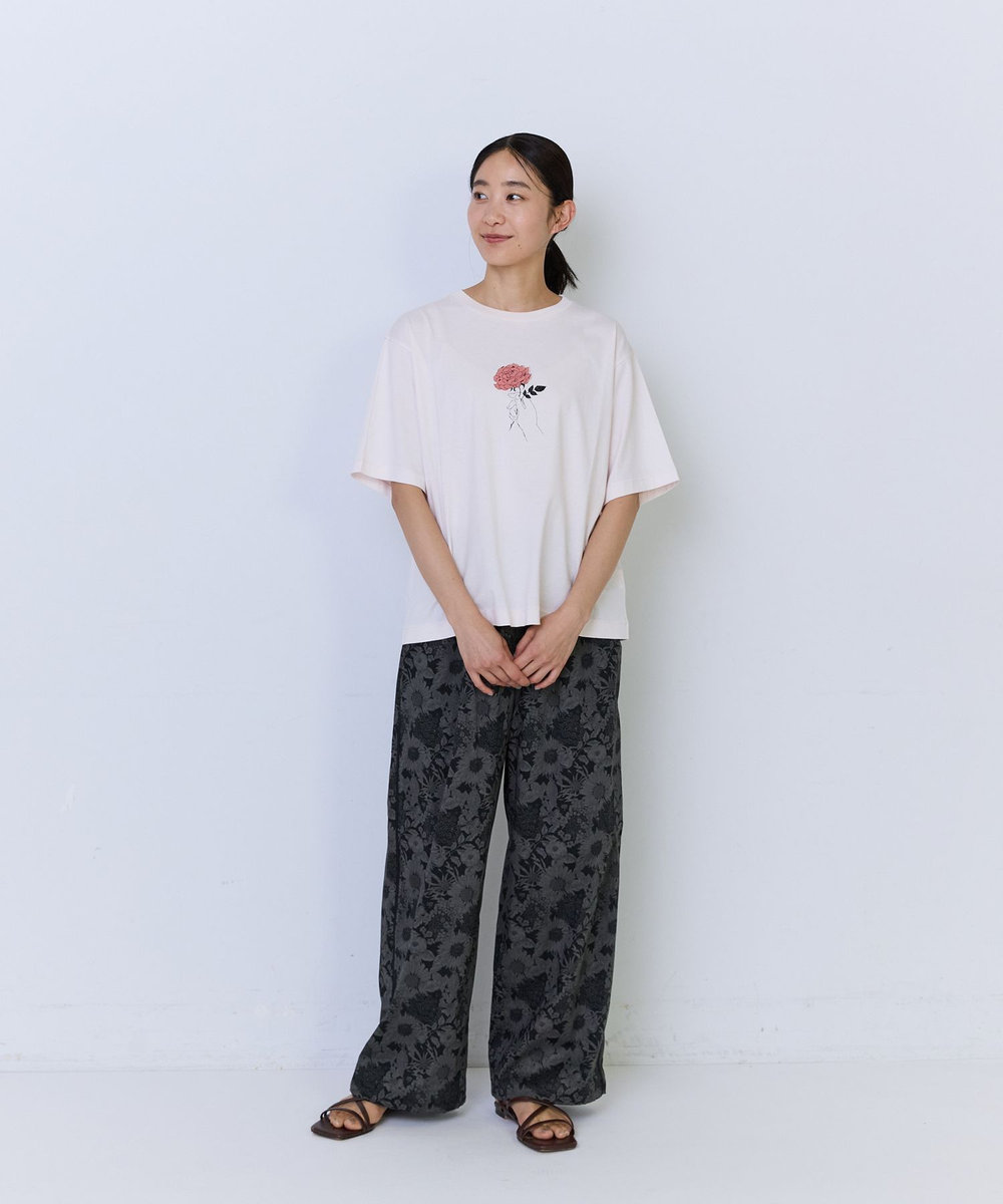 ADIEU TRISTESSE 杉本さなえさん コラボTシャツ ピンク
