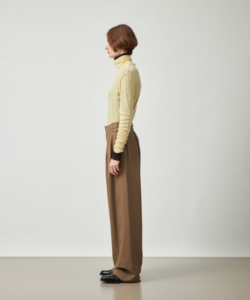 DÉPAREILLÉ WOOL JERSEY TURTLE / ウールジャージータートル イエロー