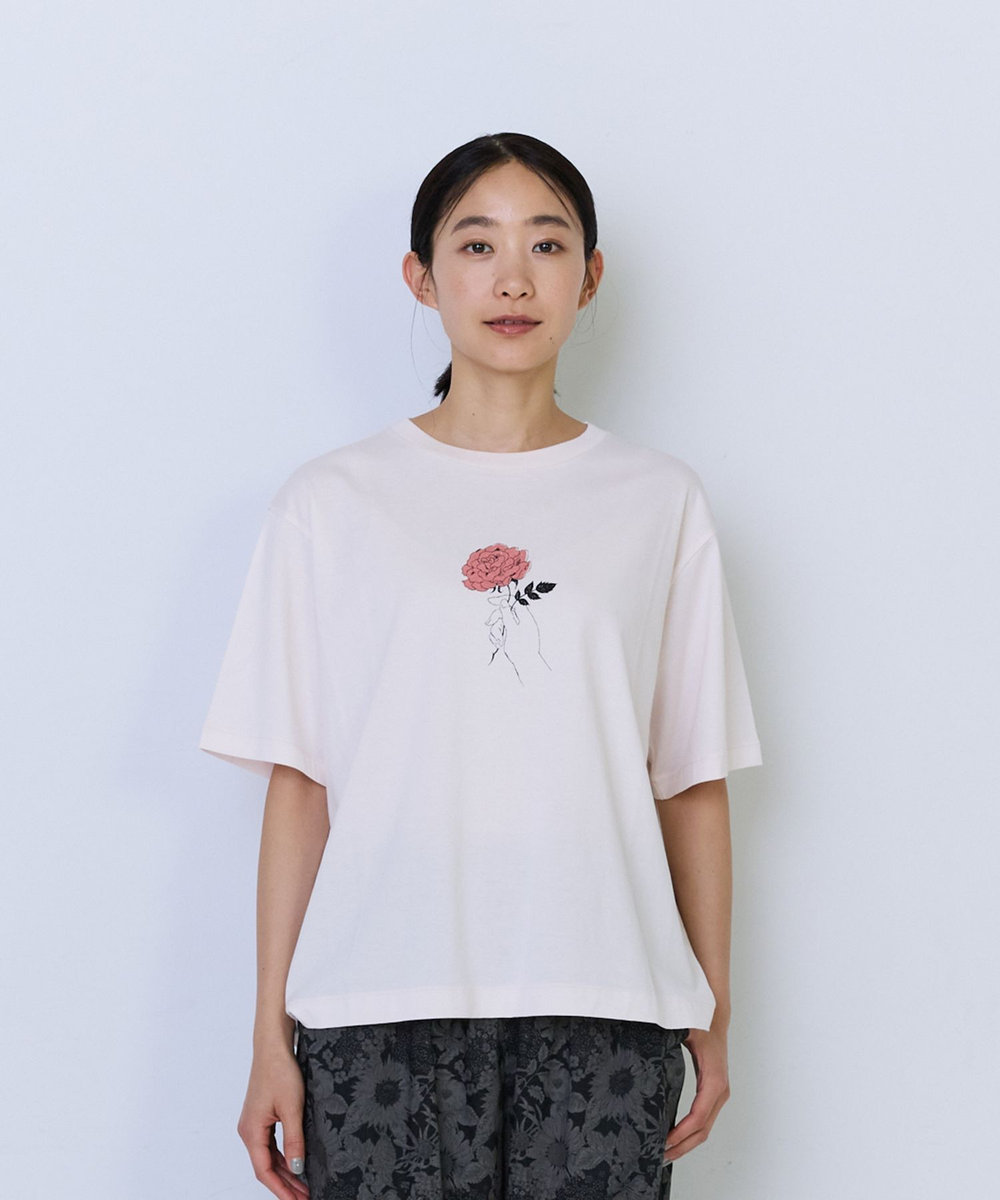 ADIEU TRISTESSE 杉本さなえさん コラボTシャツ ピンク