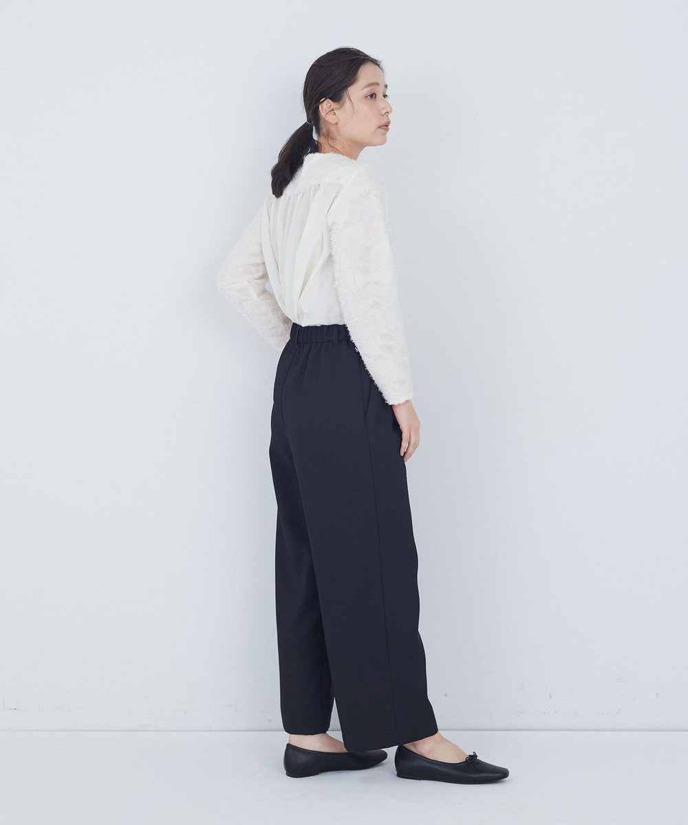 ADIEU TRISTESSE タックストレートパンツ ブラック