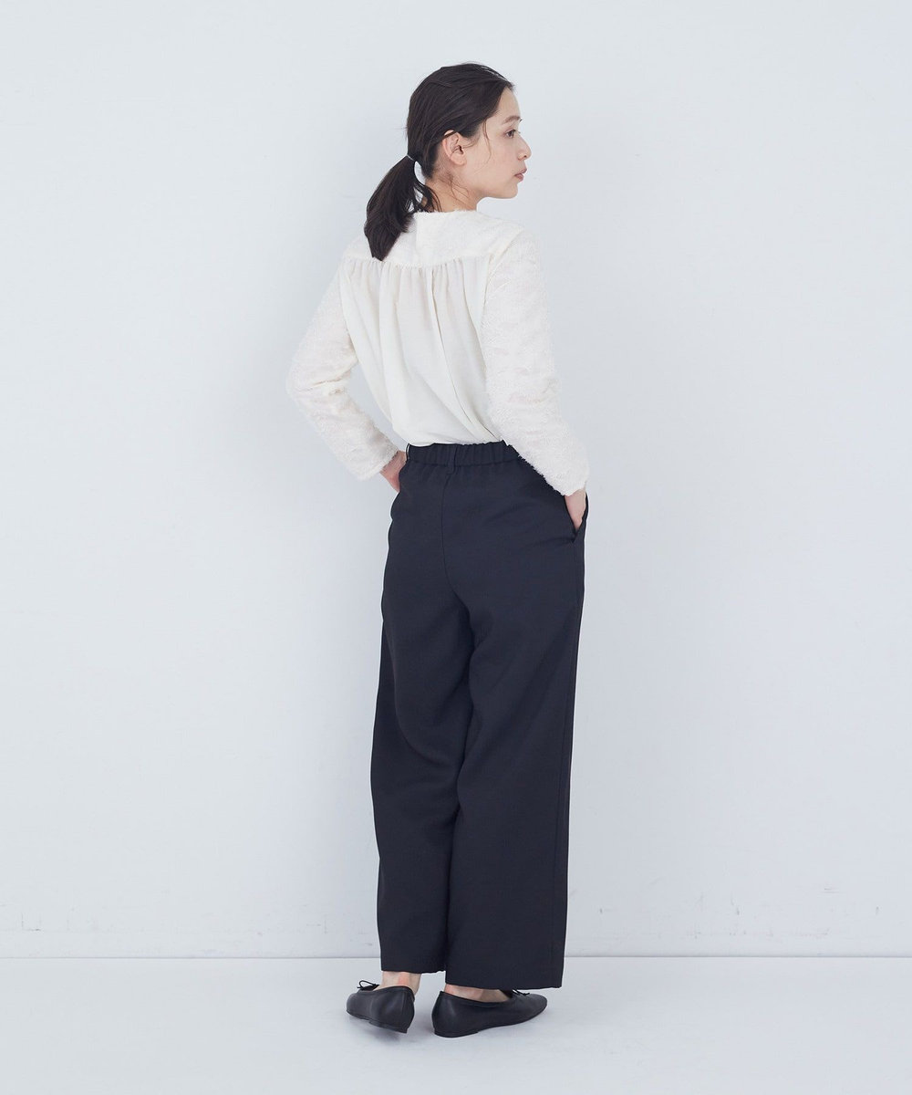 ADIEU TRISTESSE タックストレートパンツ ブラック
