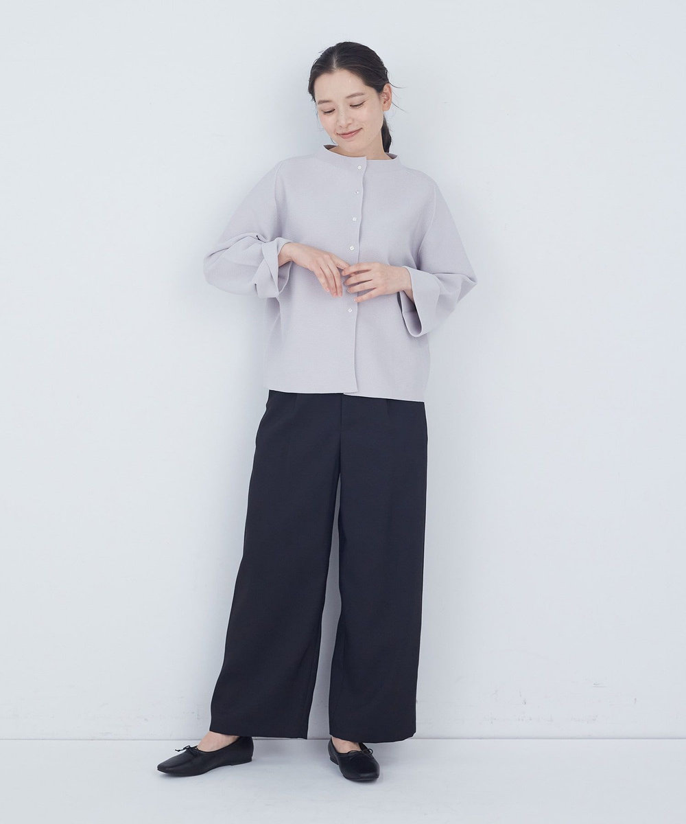 ADIEU TRISTESSE タックストレートパンツ ブラック