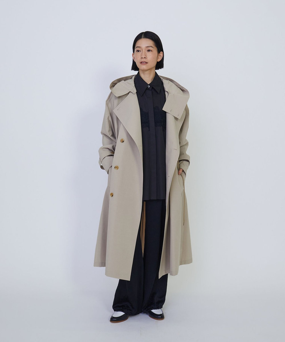 1er Arrondissement ＜VACHEMENT×1er Arrondissement＞シェルタフタトレンチコート ベージュ