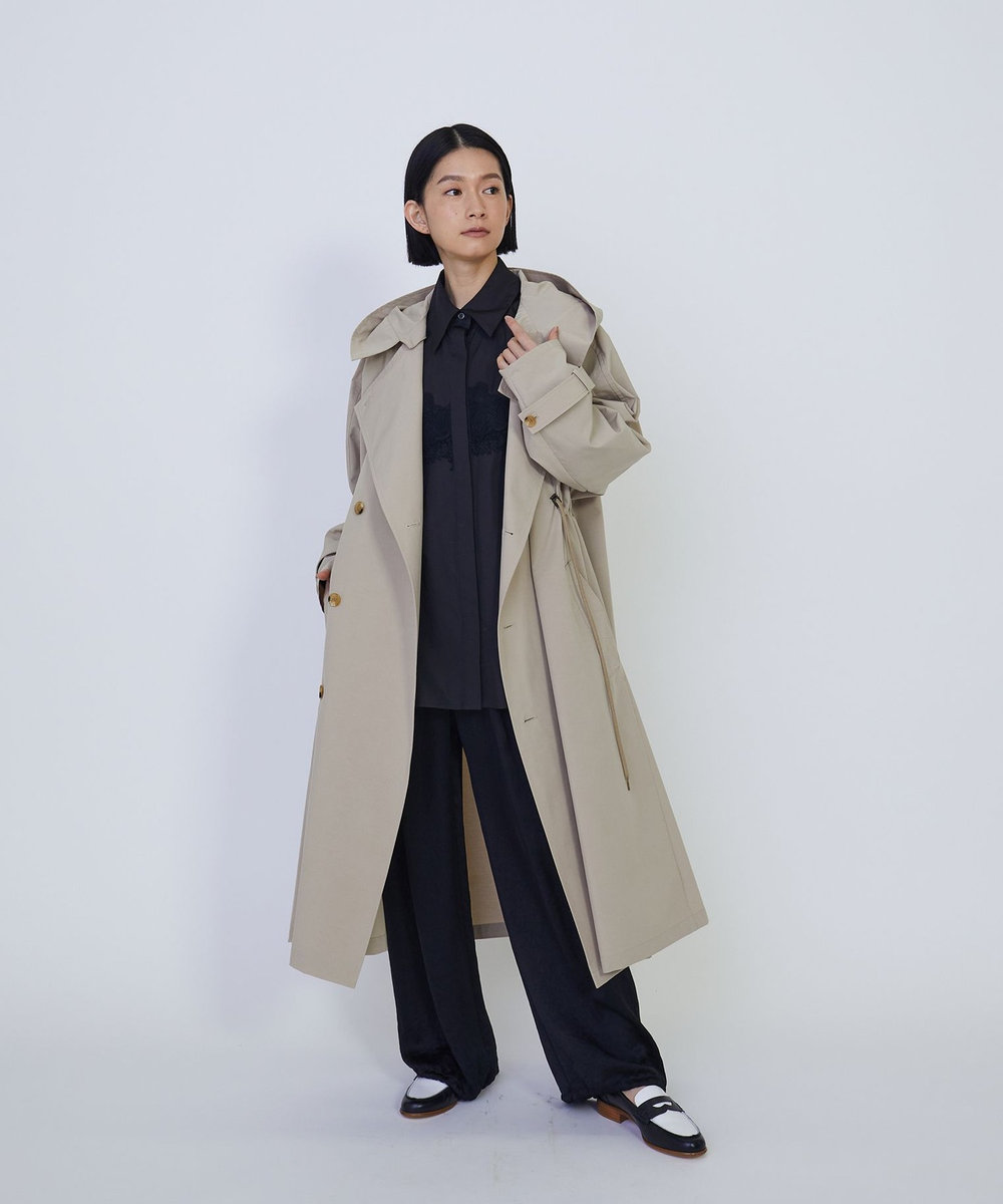 1er Arrondissement ＜VACHEMENT×1er Arrondissement＞シェルタフタトレンチコート ベージュ