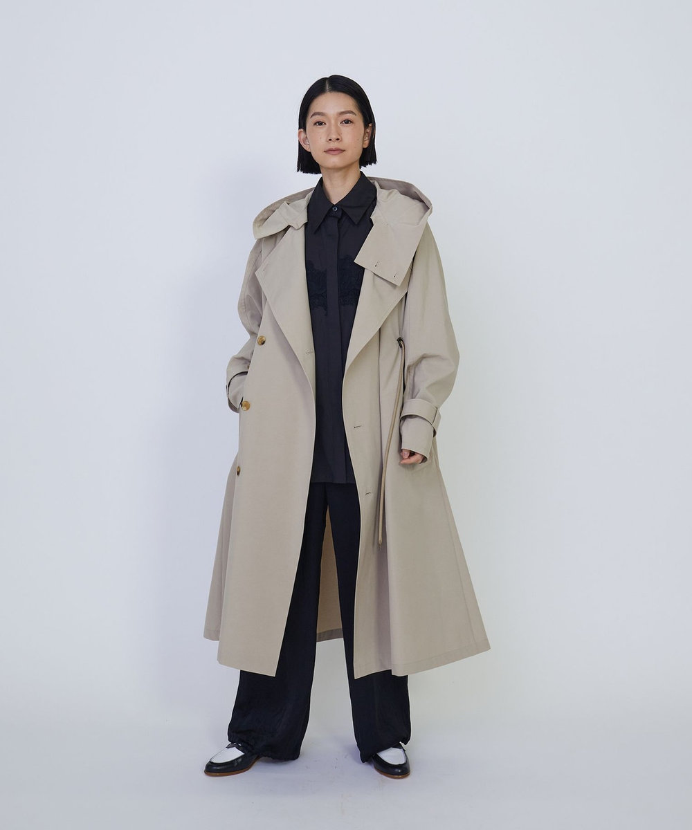 1er Arrondissement ＜VACHEMENT×1er Arrondissement＞シェルタフタトレンチコート ベージュ