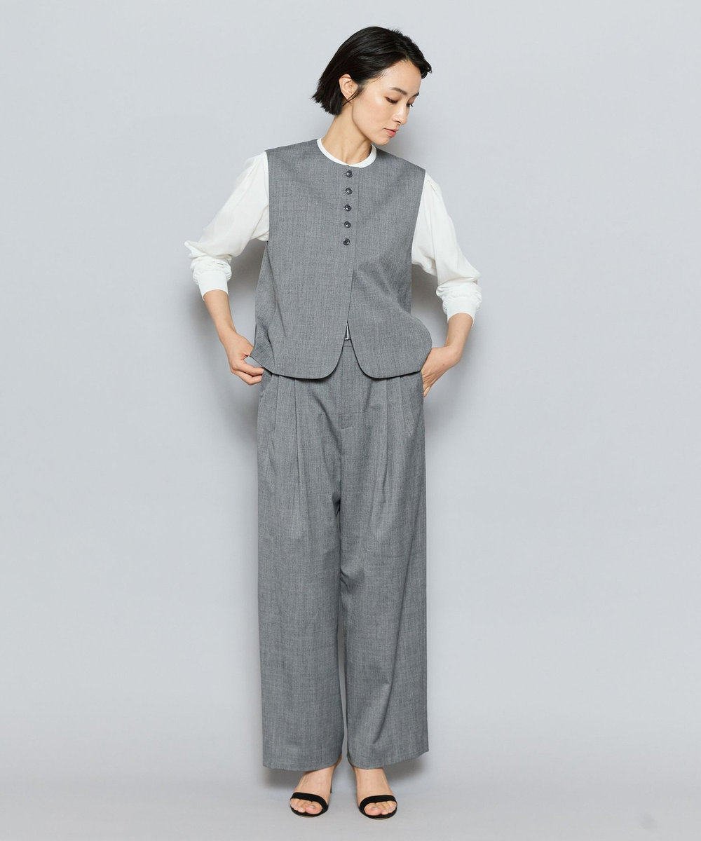 L'EQUIPE T/Wツイルストレッチジレ グレー