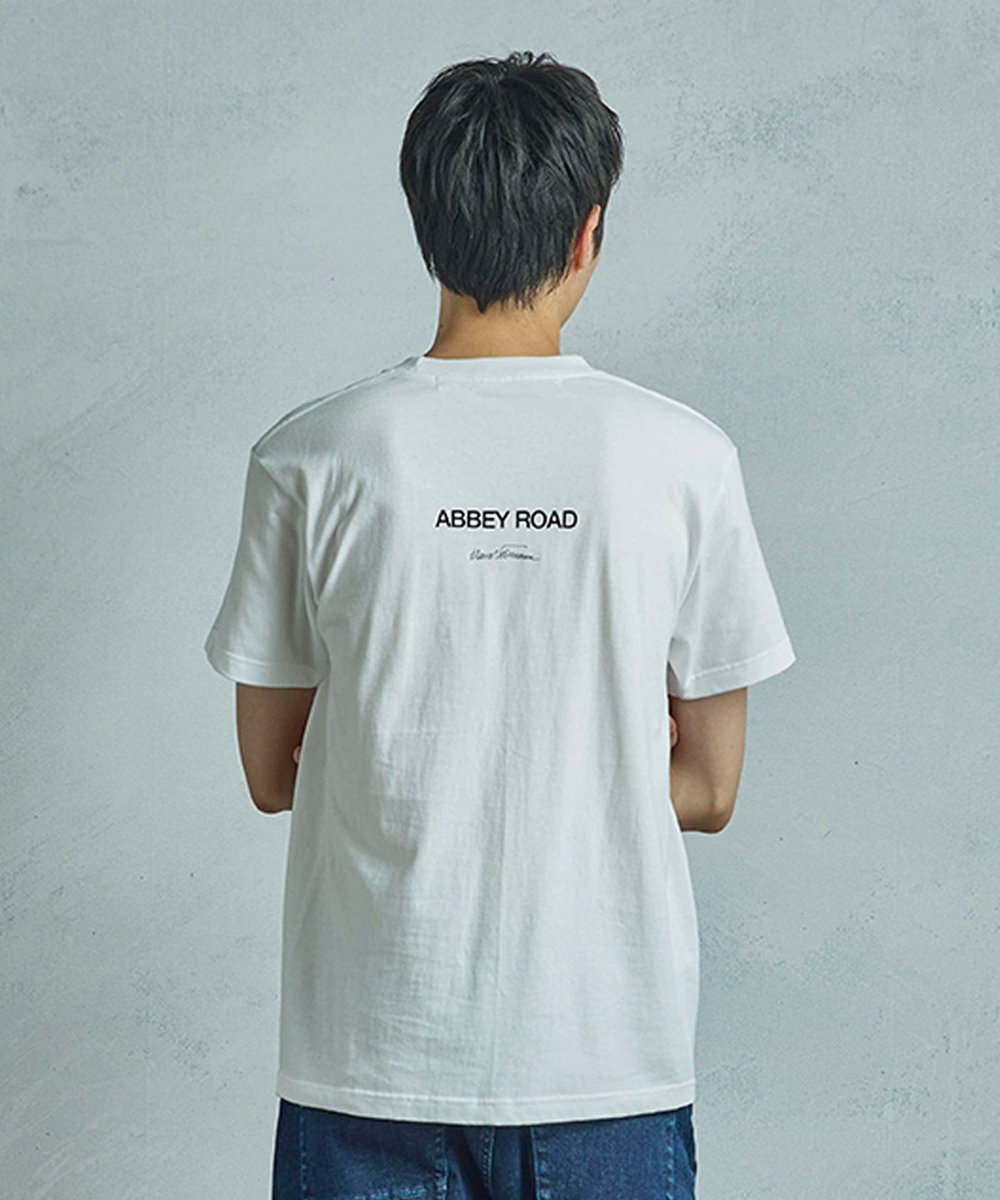 MEN'S BIGI 【THE CULTURE CODE x Klaus Voormann x MEN'S BIGI 】 別注プリントTシャツ＜Abbey Road＞ ホワイト