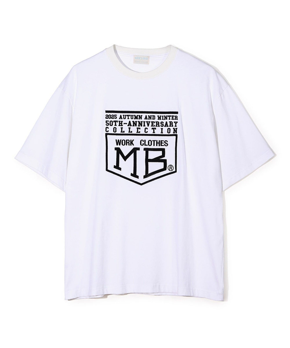 MEN'S BIGI 【50th Anniv . 菊池武夫】LOGO T SHIRTS ホワイト