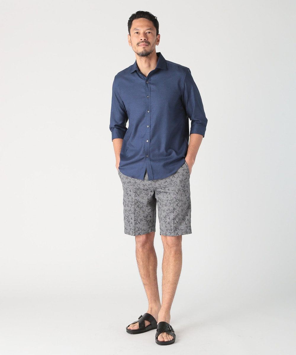 MEN'S BIGI ジャガードハーフパンツ ライトグレー