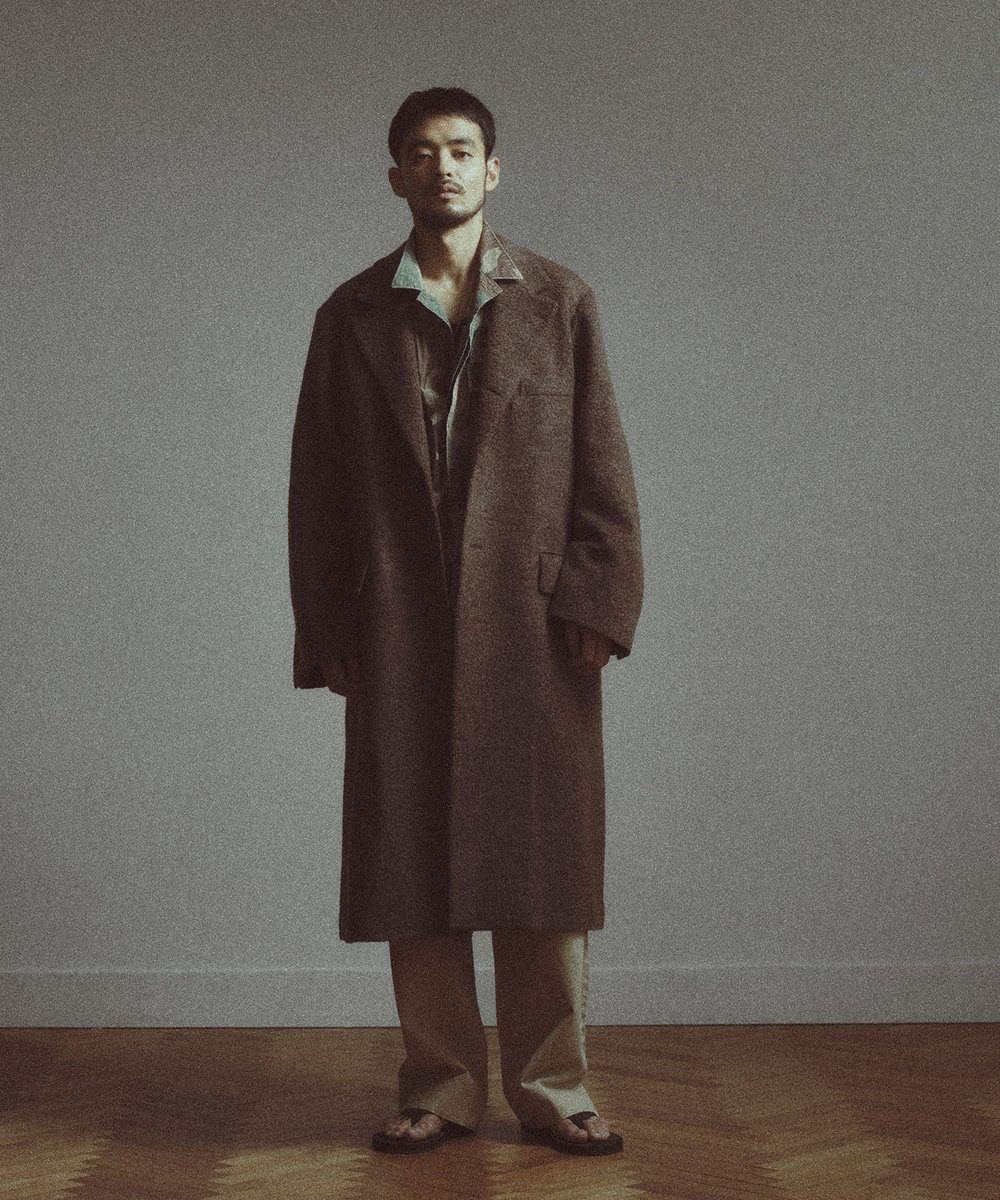 MEN'S BIGI 【BASED ON MEN'S BIGI HERITAGE】シングルチェスターコート ブラウン