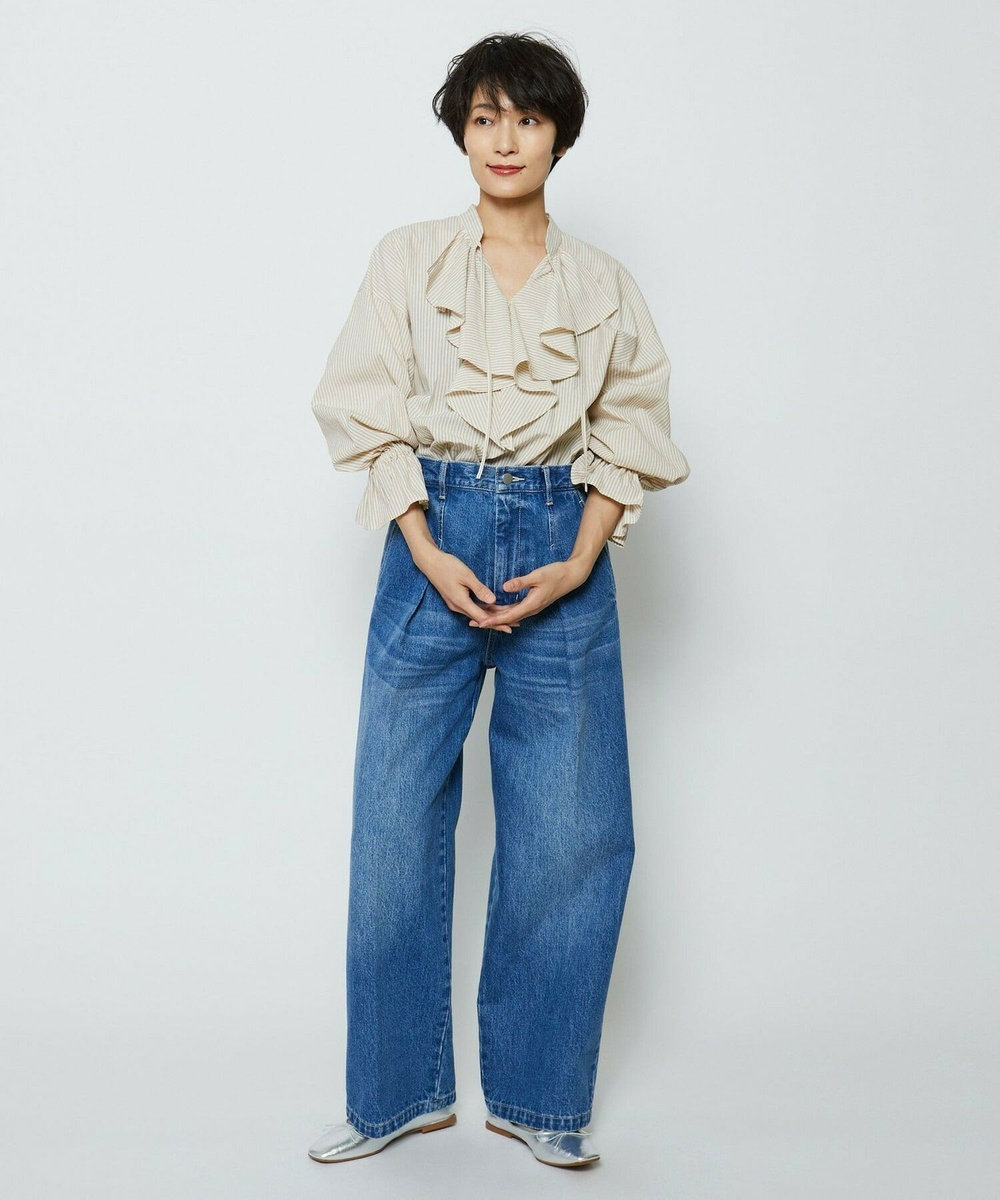 feerique feerique コードボイルラッセルブラウス ベージュ