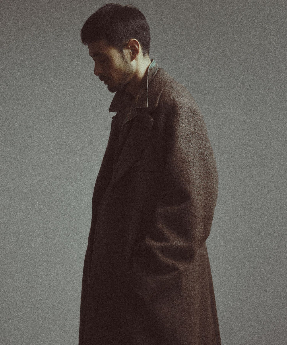 MEN'S BIGI 【BASED ON MEN'S BIGI HERITAGE】シングルチェスターコート ブラウン