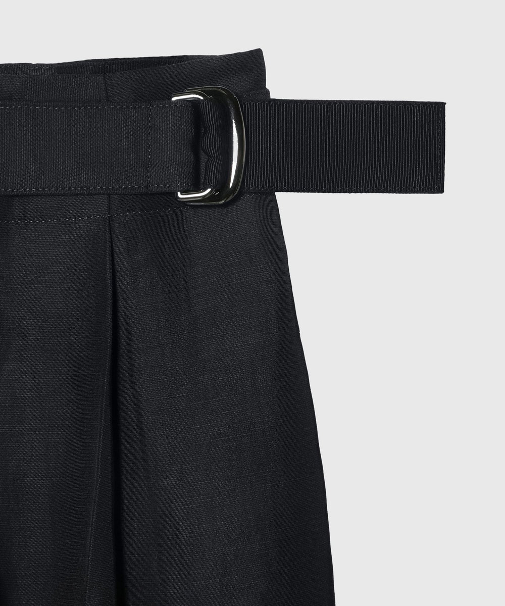 DÉPAREILLÉ TRIACETATE LINEN WAIST BELT PANTS / トリアセテートリネンウエストベルトパンツ ネイビー