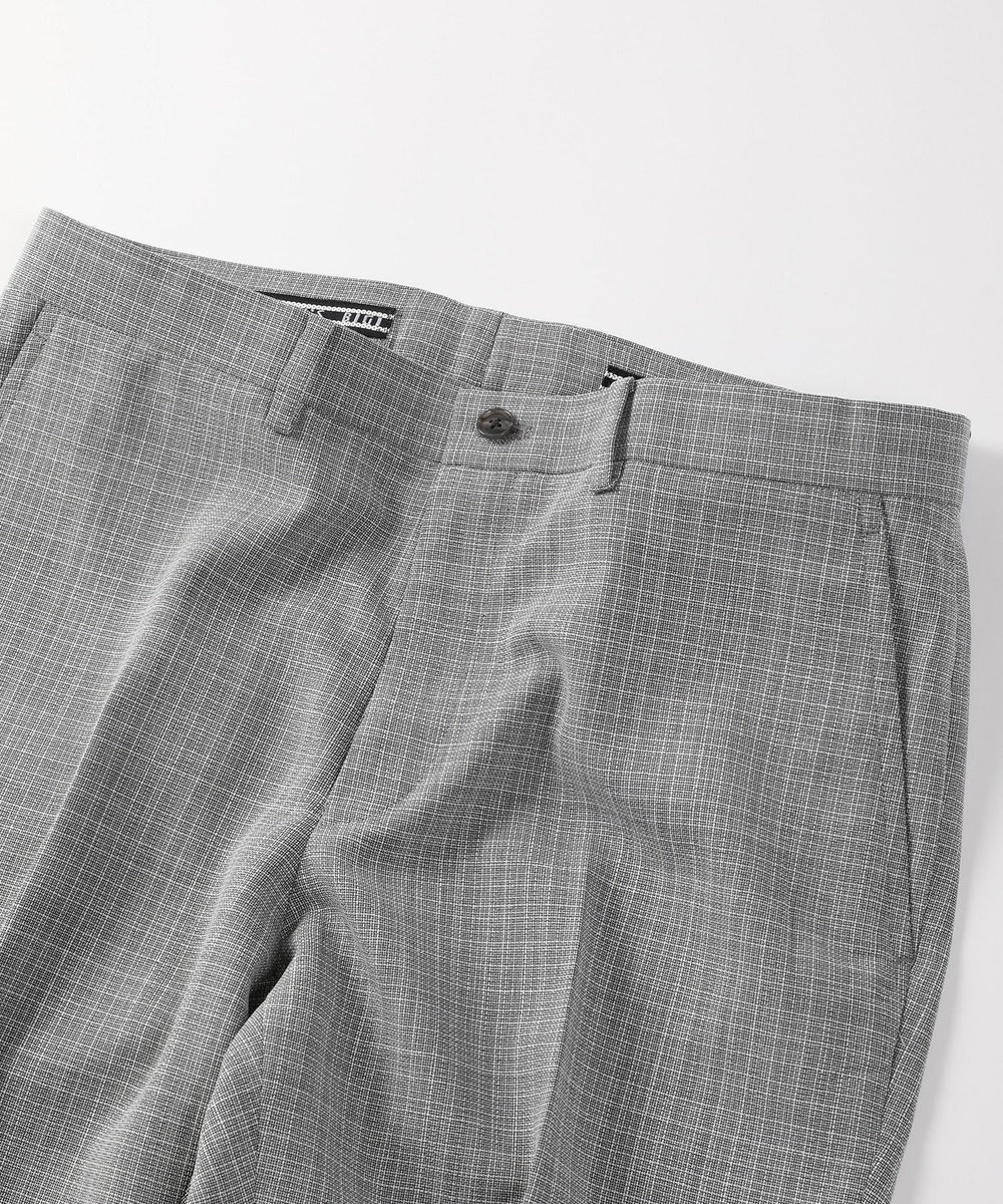 MEN'S BIGI 【ACTIVE TAILOR】ミックスヤーン/ホップサックスラックス ライトグレー