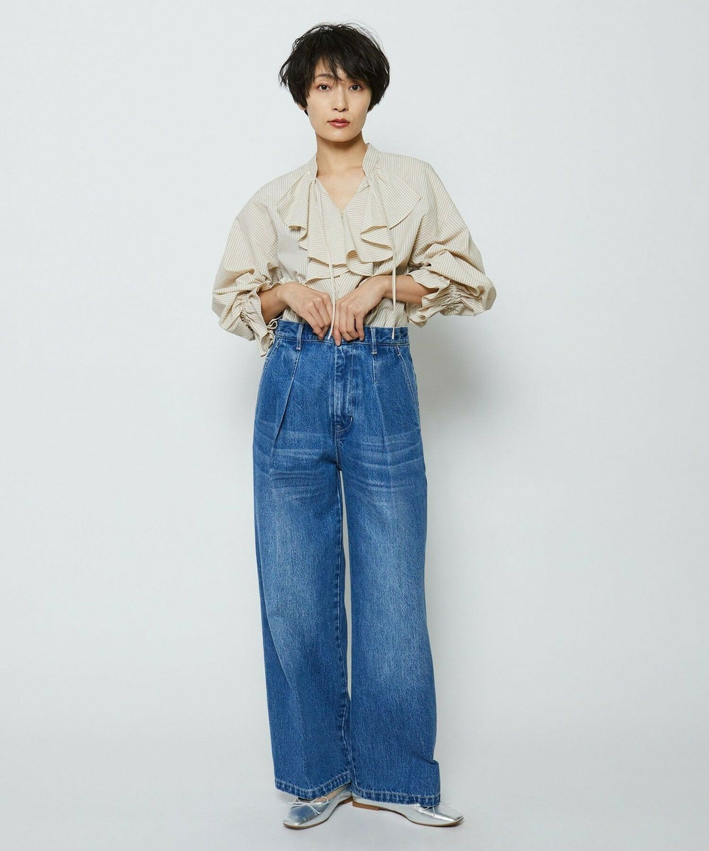 feerique feerique コードボイルラッセルブラウス ベージュ