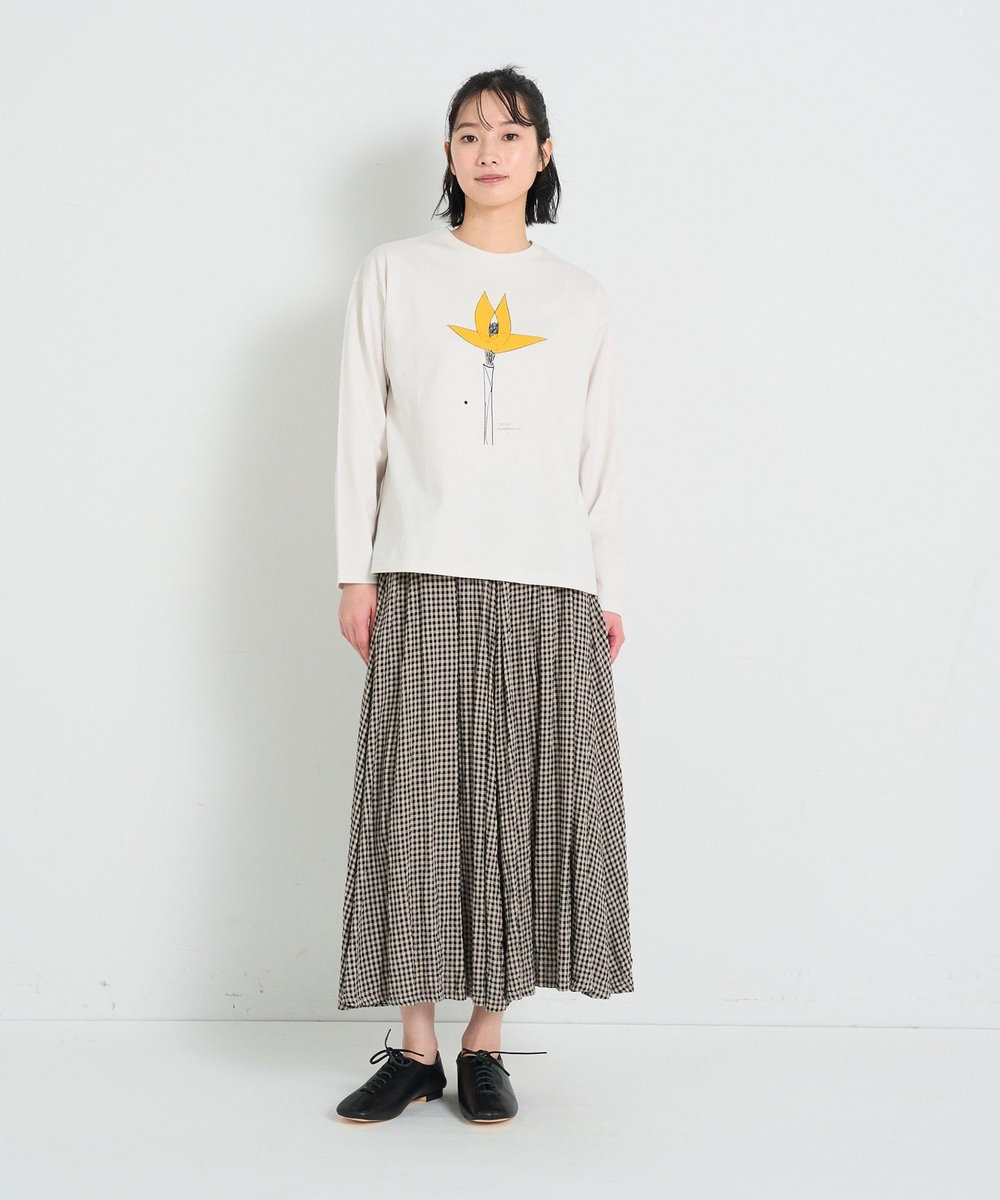 congés payés ADIEU TRISTESSE ichiro yamaguchi.長袖Tシャツ ライトグレー